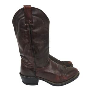 Vintage Men's Western Cowboy Boots Brown 10